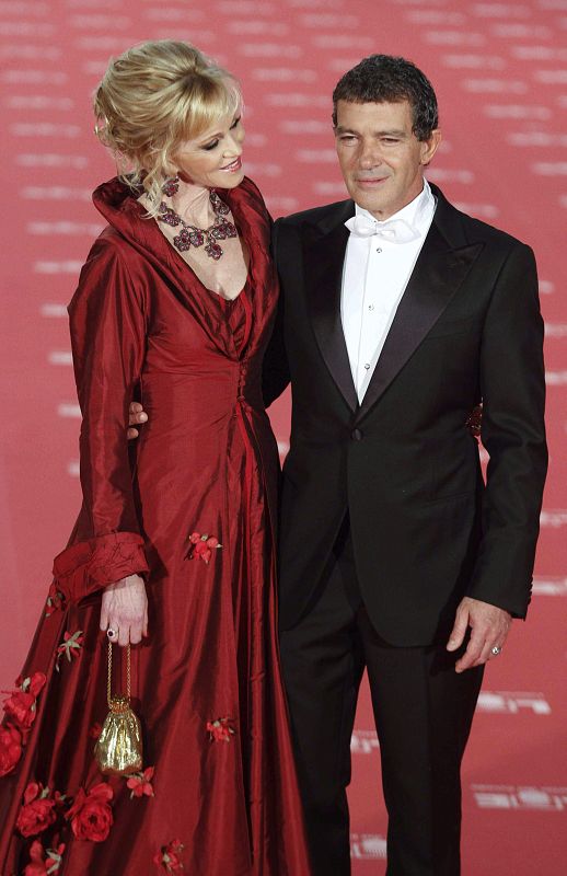 El actor Antonio Banderas y su esposa, la actriz Melanie Griffith.