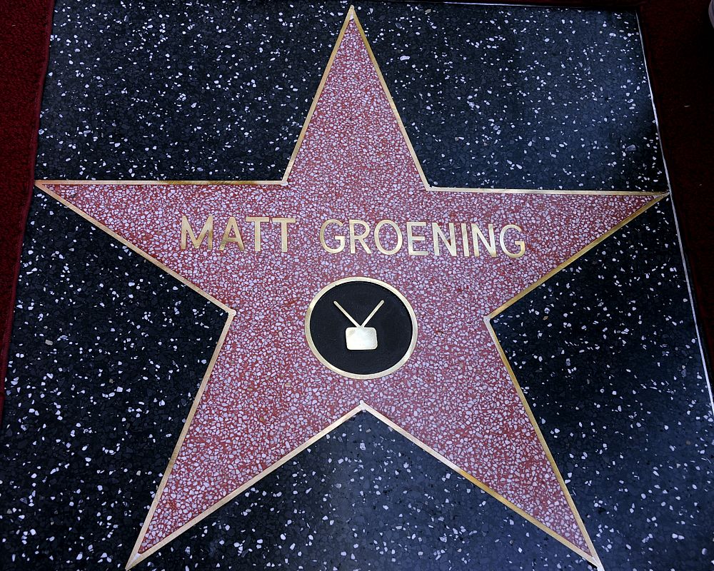 Hace apenas unos días que el creador de 'Los Simpsons', Matt Groening, estrenaba estrella en el Paseo de la Fama de Hollywood