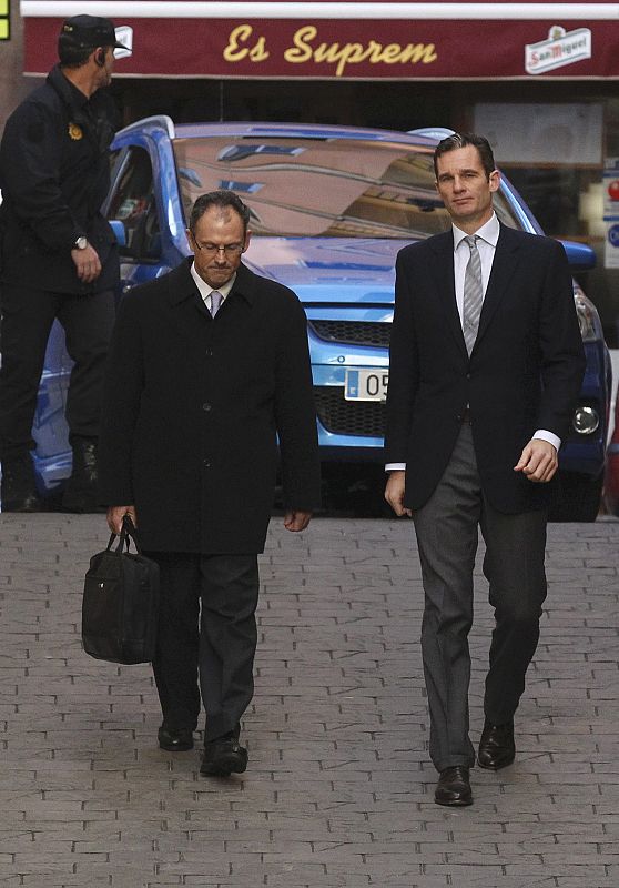 Iñaki Urdangarin llega a los juzgados para declarar como imputado por el instituto Nóos