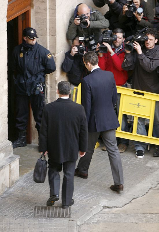 Urdangarin llega a los juzgados de Palma