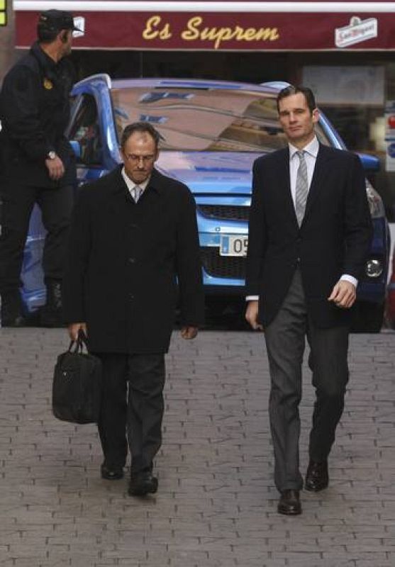 Iñaki Urdangarin llega a los juzgados para declarar como imputado por el instituto Nóos