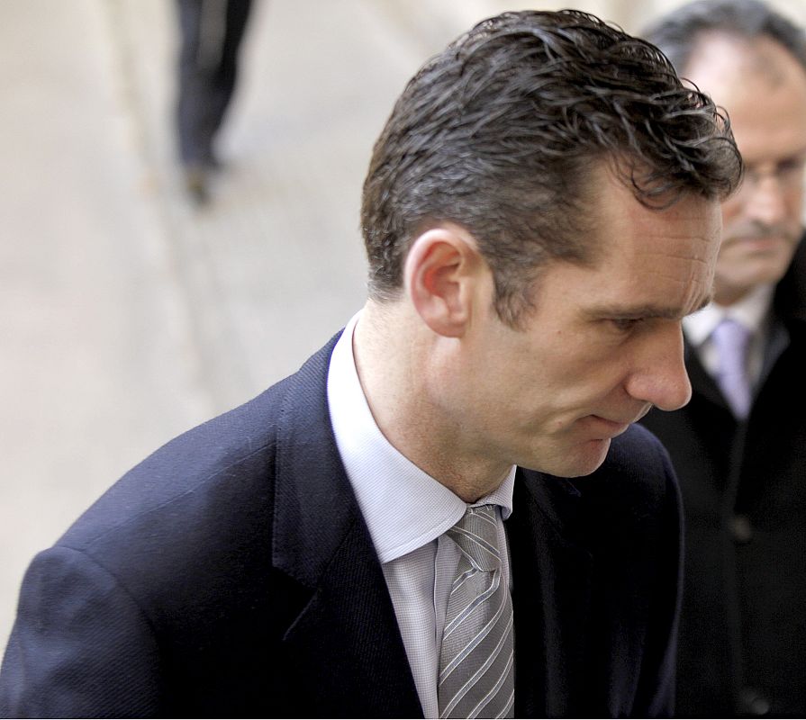 El duque de Palma, Iñaki Urdangarin, llega a los juzgados de Palma