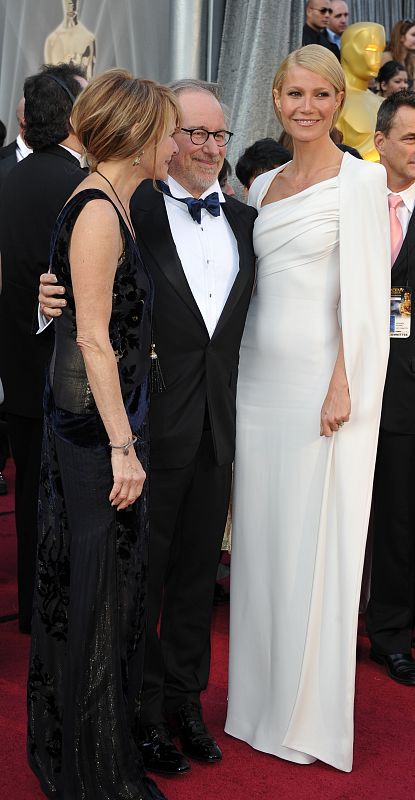 Steven Spielberg en la alfombra roja de los Oscar 2012.