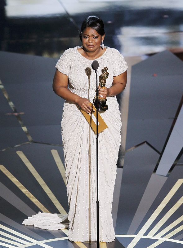 Octavia Spencer en la gala de los Oscars 2012
