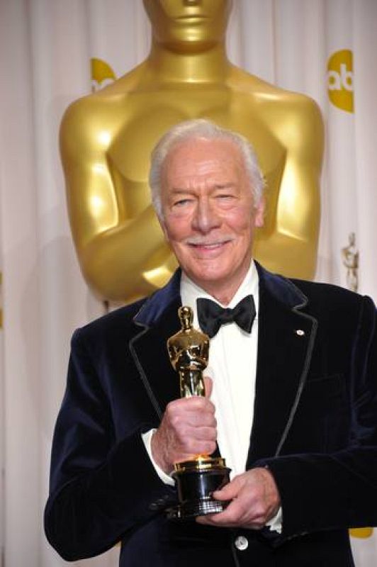 Christopher Plummer en la gala de los Oscars 2012