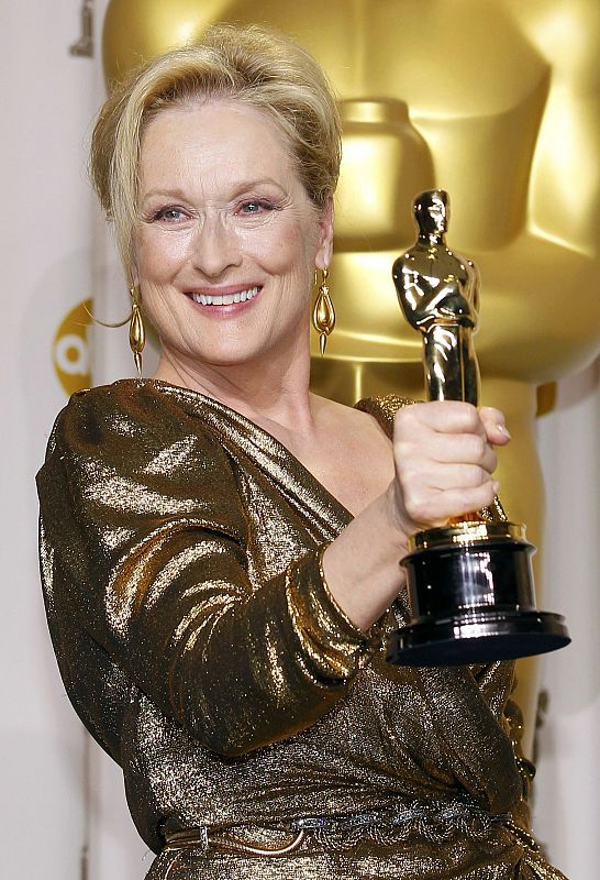 Meryl Streep en la gala de los Oscar 2012