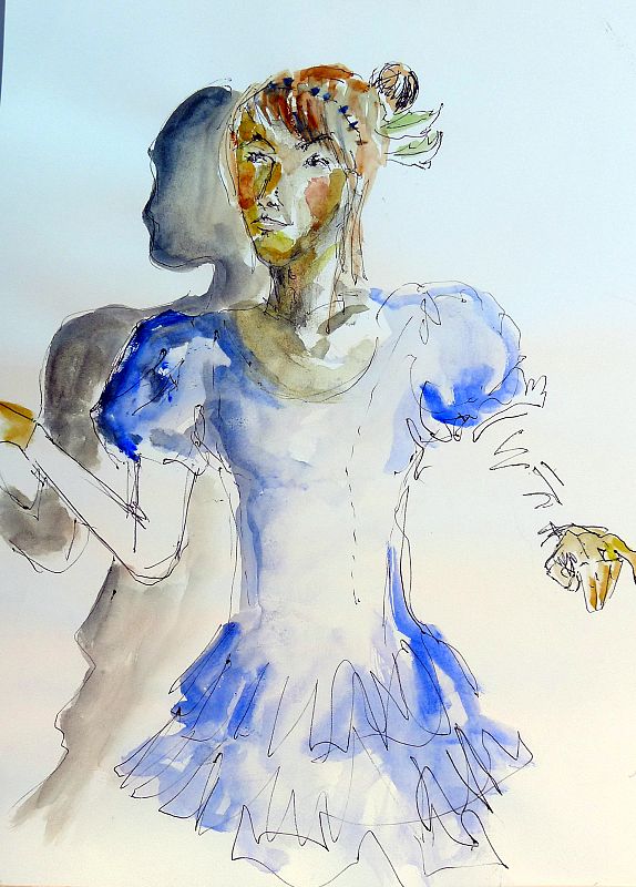 Dibujo Madrid: Dibujo original de Juan Luis Guillén