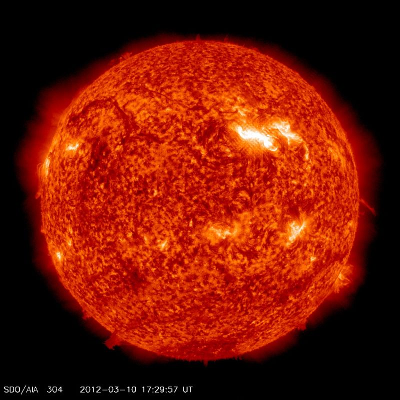 La intensa actividad solar de la primera semana de marzo provocó que, en apenas 48 horas, se produjeran 13 llamaradas solares
