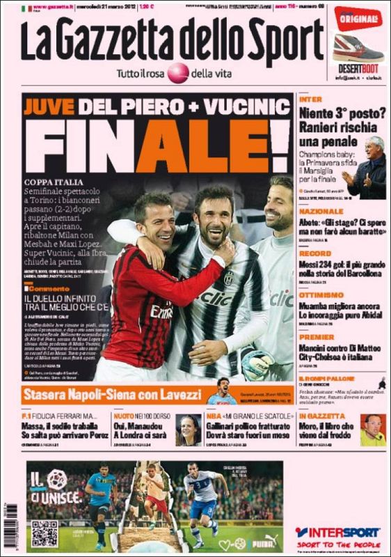 "Messi, el más grande en la historia del Barcelona", dice el diario deportivo italiano La Gazzetta dello Sport.