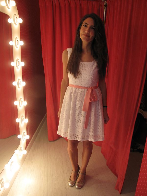 Vestido blanco de primavera