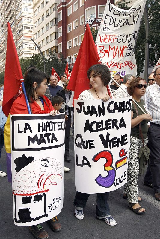 PROTESTA CONTRA LOS RECORTES DEL GOBIERNO