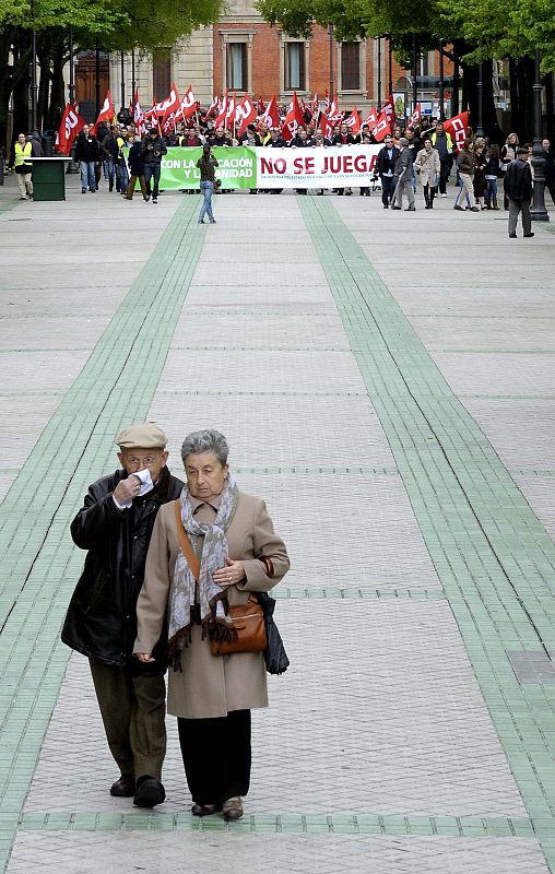 PROTESTA CONTRA LOS RECORTES DEL GOBIERNO