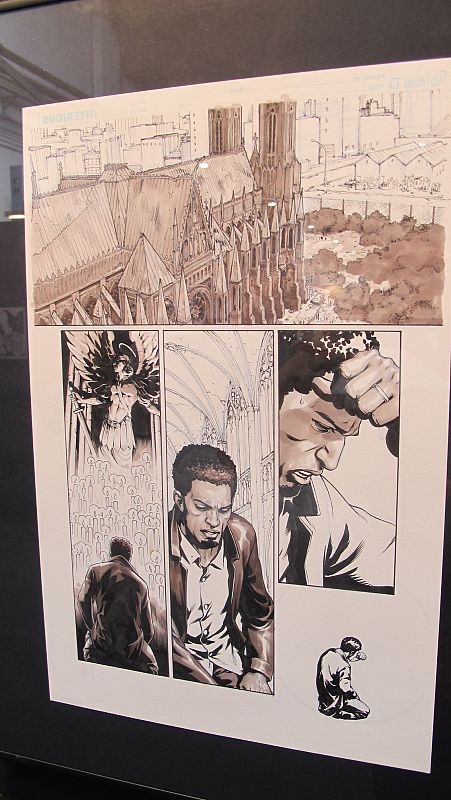 Espectaculares dibujos de Jesús Saiz para 'Aves de presa', dentro de la exposición 52 de los New-52