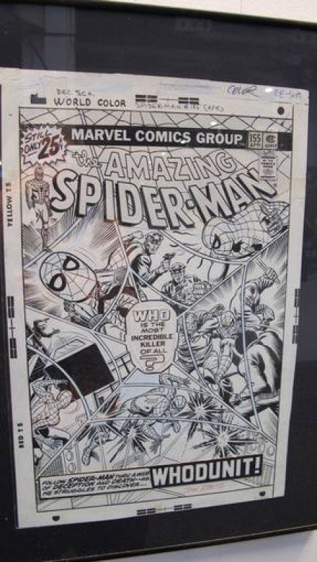   Original de 'Spiderman' de John Romita, de la exposición por los 50 años del Hombre Araña