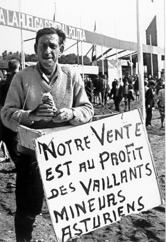 Solidaridad en Francia con los mineros asturianos