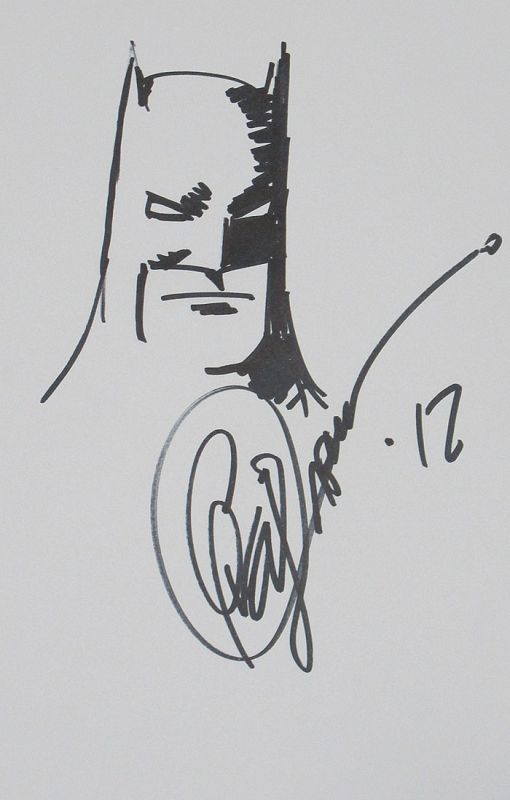 Dedicatoria de Greg Capullo, actual dibujante de Batman