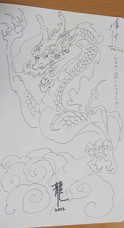 Dedicatoria de la joven artista china, Lotulist