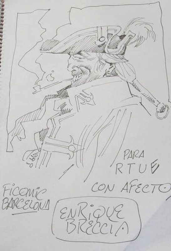  Dedicatoria del gran artista argentino Enrique Breccia