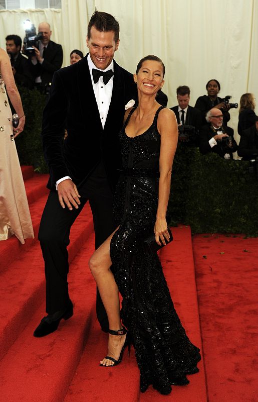 Gisele Bündchen y su marido en la Gala de Museo Metropolitano de Nueva York