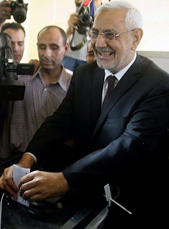 El candidato presidencial egipcio Abdel moneim Abul Futuh, uno de los favoritos.