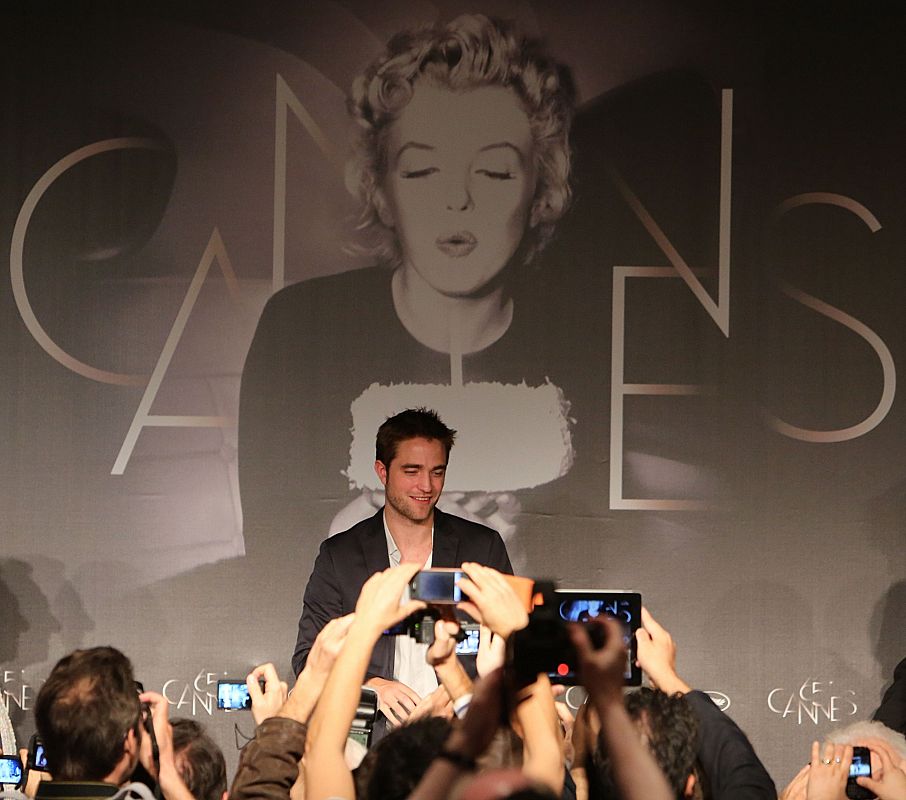 Robert Pattinson durante la rueda de prensa de "Cosmopolis", en Cannes