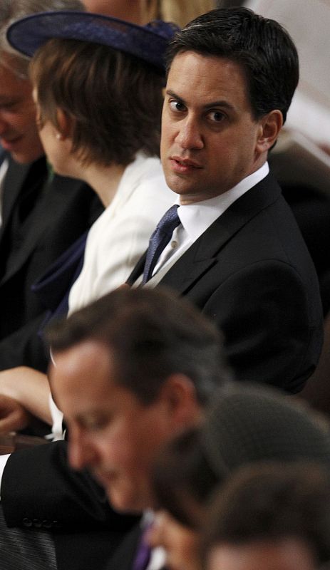 El líder del Partido Laborista, Ed Miliband, en la última jornada de las celebraciones del Jubileo.