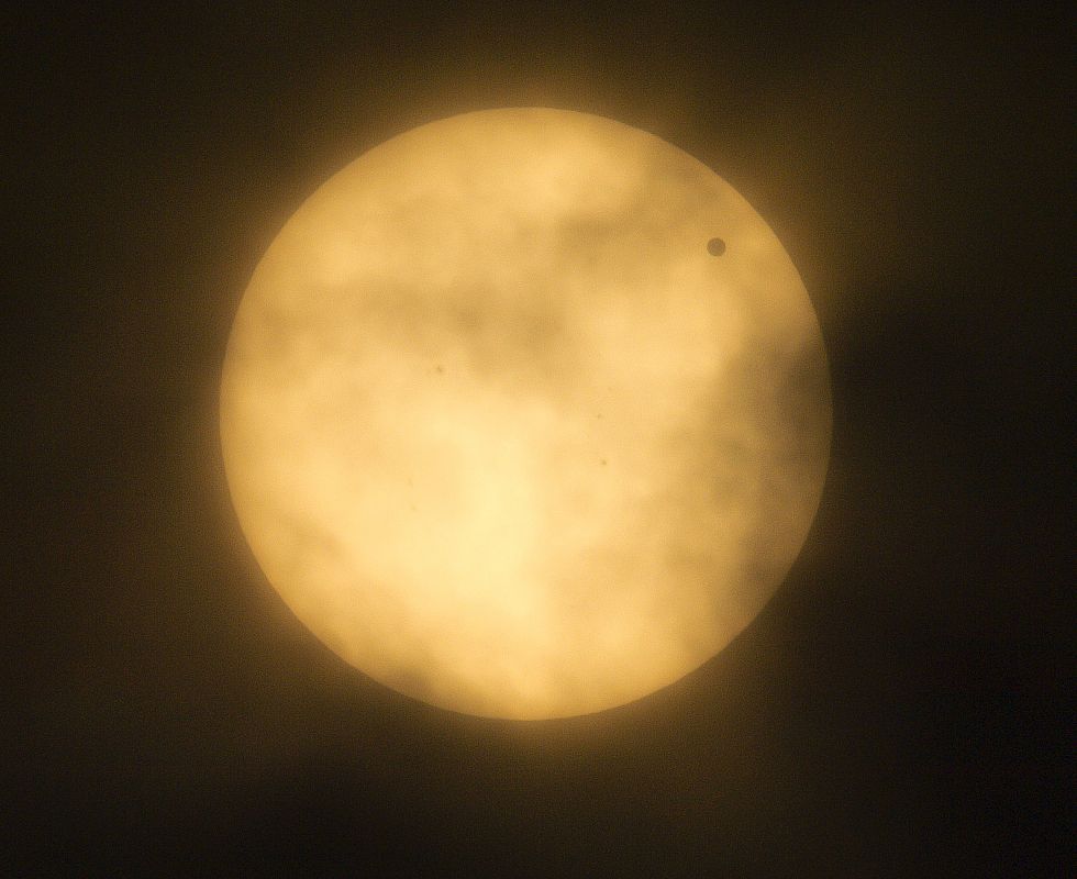 El tránsito de Venus sobre el Sol desde México