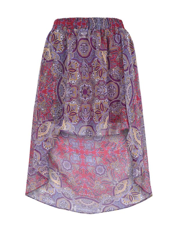 Falda estampada de Blanco en colores lila (22,99¿)