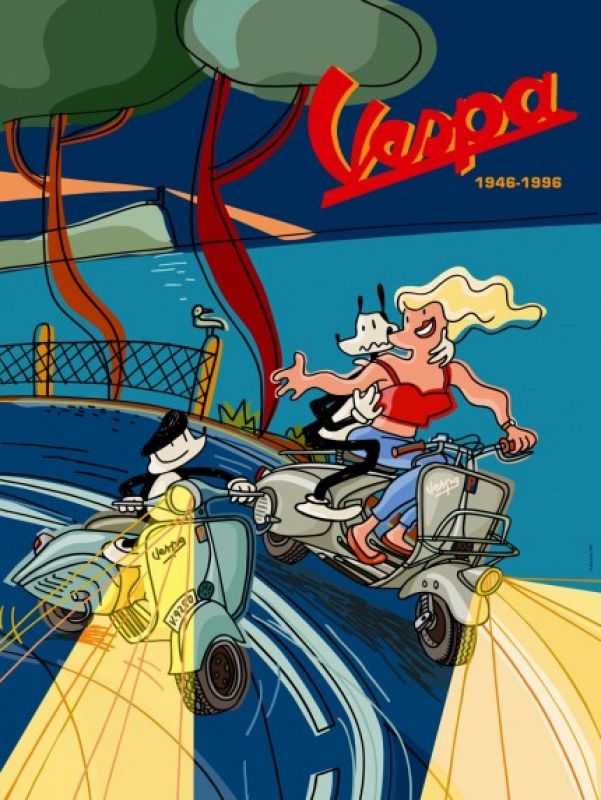 Cartel 'Vespa', de Javier Mariscal