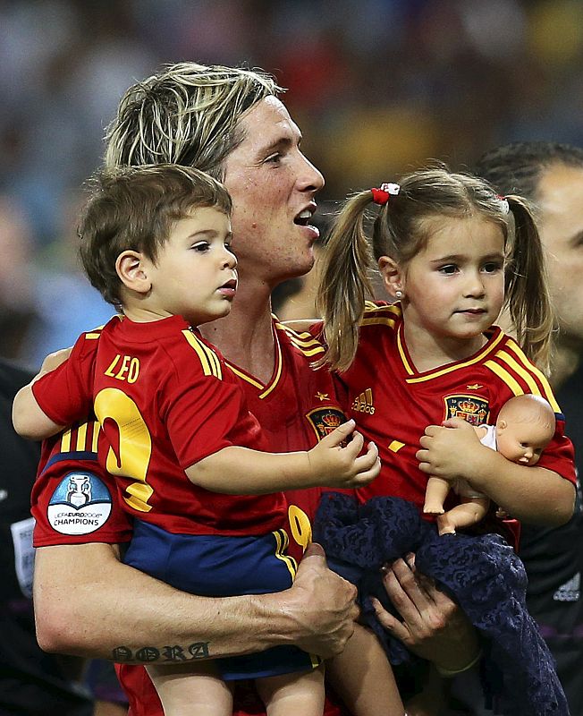 Torres ha querido hacer partícipes a sus hijos de las celebraciones