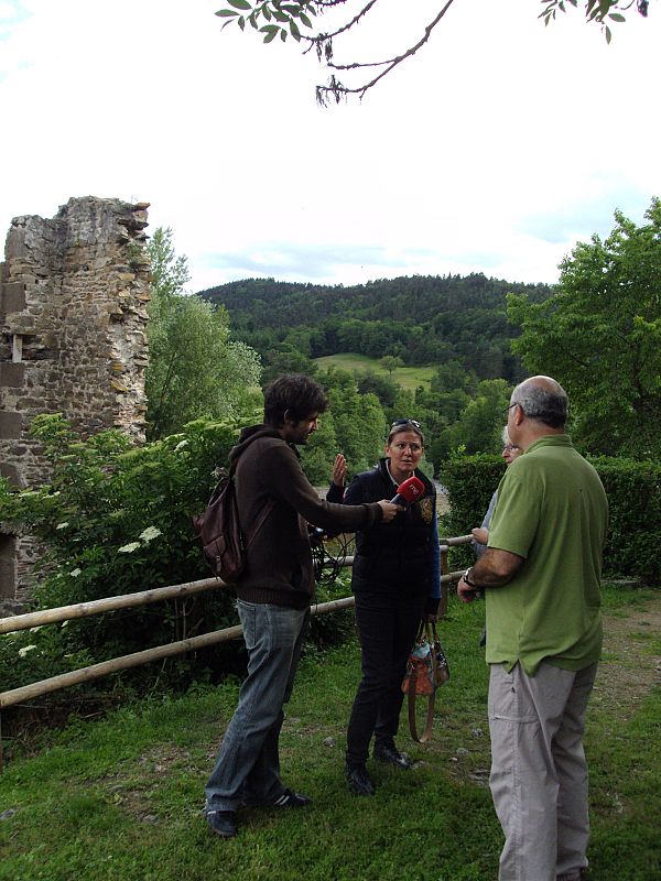 Grabación en el pueblo de Lavaudieu
