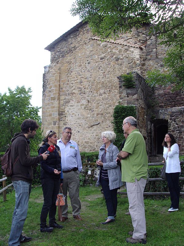 Grabación en el pueblo de Lavaudieu