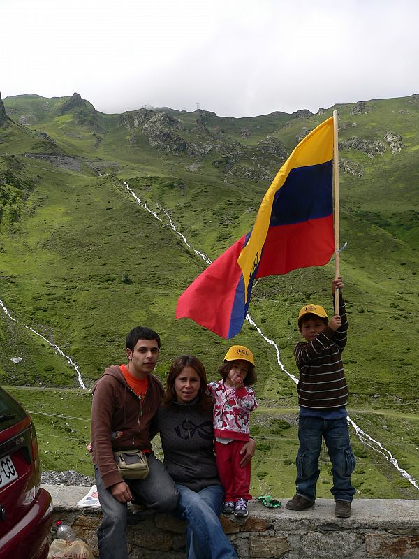 El participante decidió ir junto a su familia a ver dos etapas de la edición 2008.