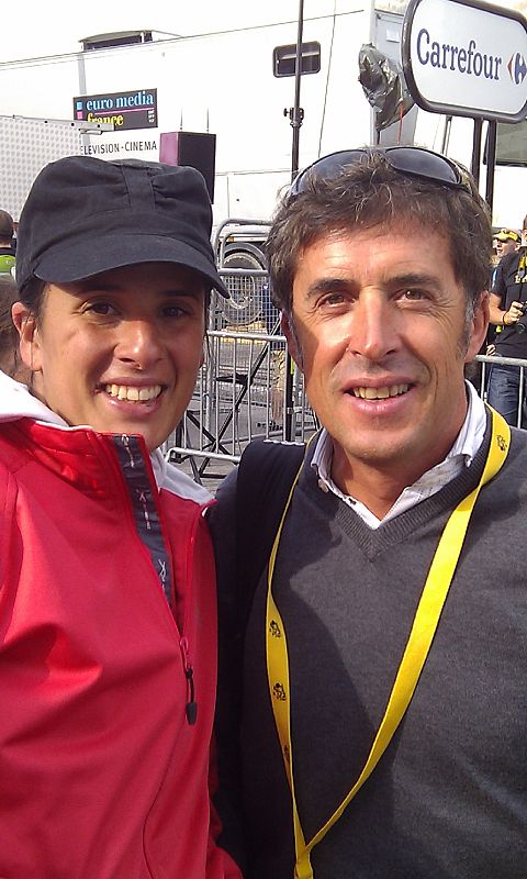 Foto con Perico Delgado.