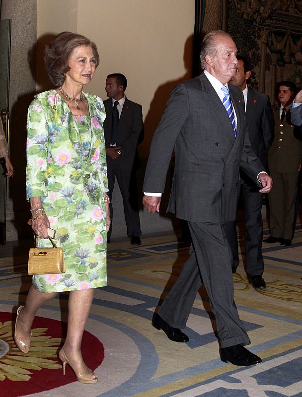 El Rey don Juan Carlos y la Reina doña Sofía - Recepción Juegos Olímpicos de Londres