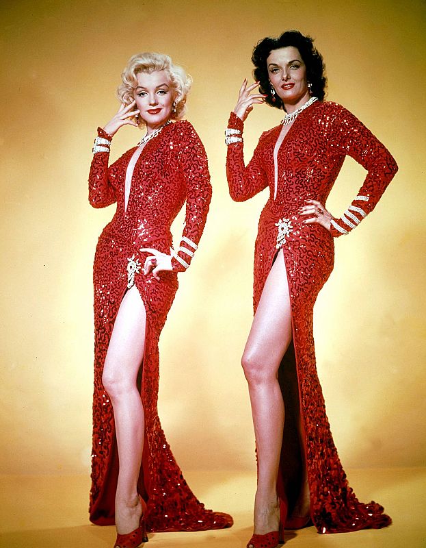 Marilyn Monroe y Jane Russell en 'Los caballeros las prefieren rubias'