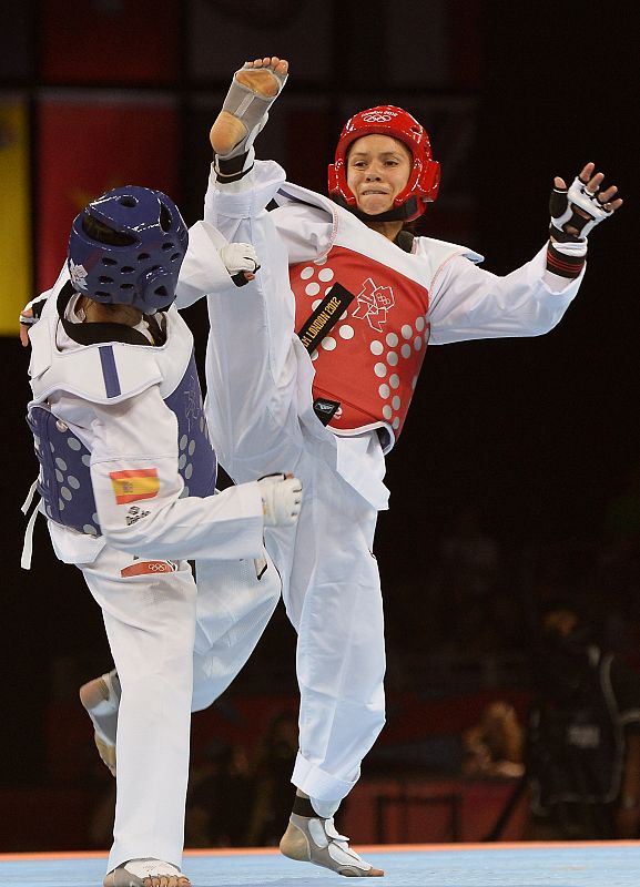 Brigitte Yagüe ha dominado con solvencia la mayoría de los combates que ha tenido hasta alcanzar la final del torneo olímpico en la categoría de -49 kilos