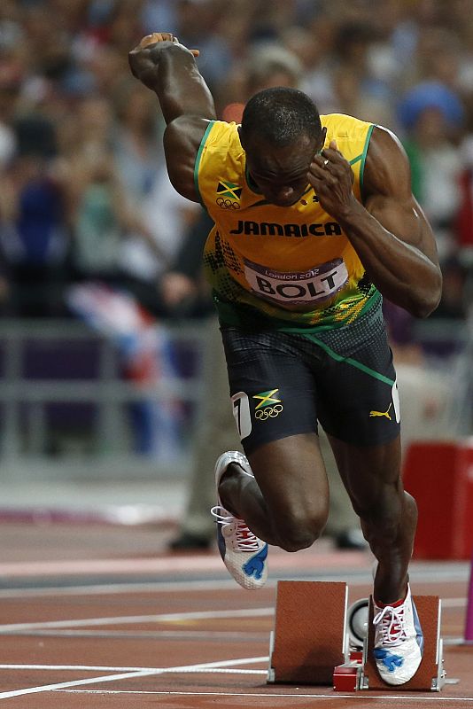 Usain Bolt ha cimentado su victoria en una fantástica salida.