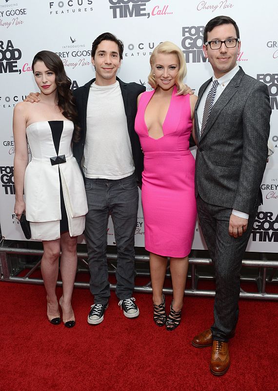 Lauren Miller, Justin Long, Ari Graynor y Jamie Travis