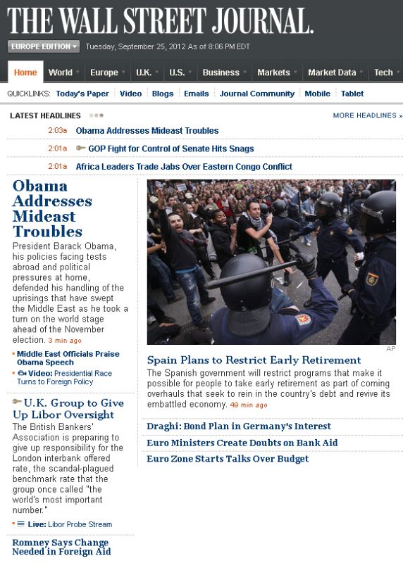 25S EN LOS MEDIOS EXTRANJEROS