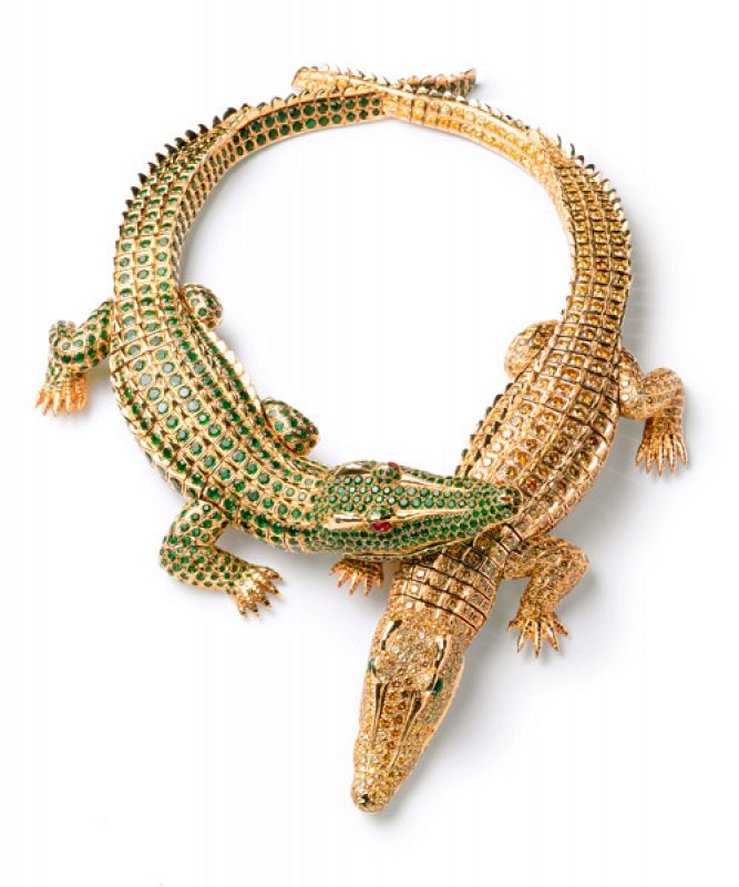 Collar Cocodrilo encargado en 1975. Nick Welsh, Cartier Collection