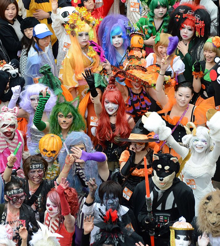 ¿Quién dijo que la fiesta de Halloween no está cargada de color?