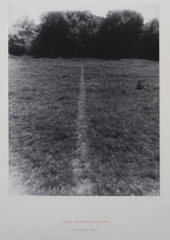  Richard Long. Una línea trazada caminando 1967. Collection Dorothee and Konrad Fischer. © VEGAP, Barcelona, 2012