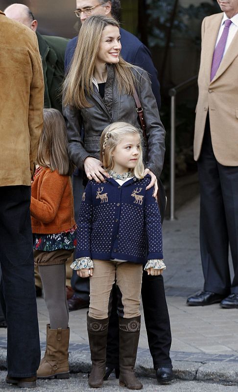 La princesa Letizia con su hija Sofía