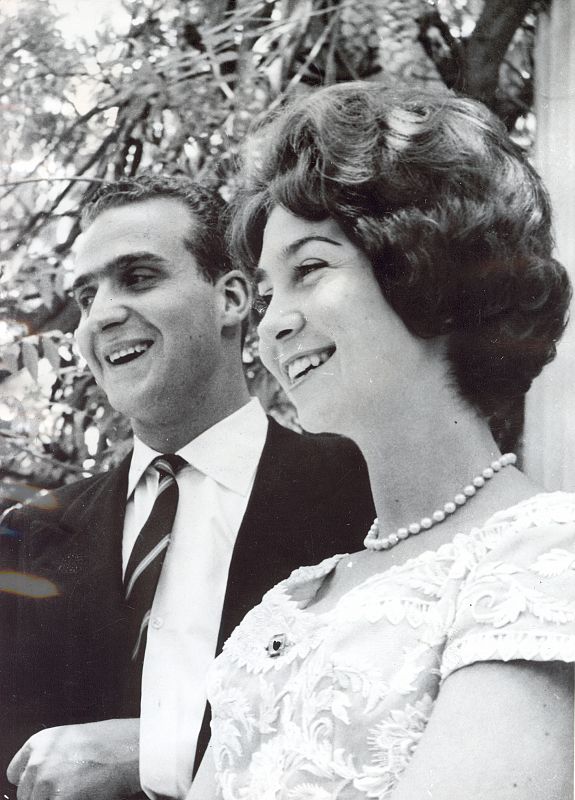 Don Juan Carlos y doña Sofía durante su noviazgo