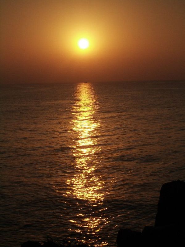 Amanecer en la playa de Torrevieja