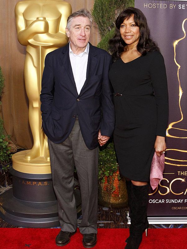 Actor Robert De Niro and wife Grace Hightower attend the 85th Academy Awards nominees luncheon in Beverly Hills