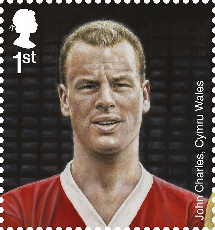 JOHN CHARLES EN LOS SELLOS CONMEMORATIVOS DEL 150 ANIVERSARIO DE LA FEDERACIÓN INGLESA DE FÚTBOL