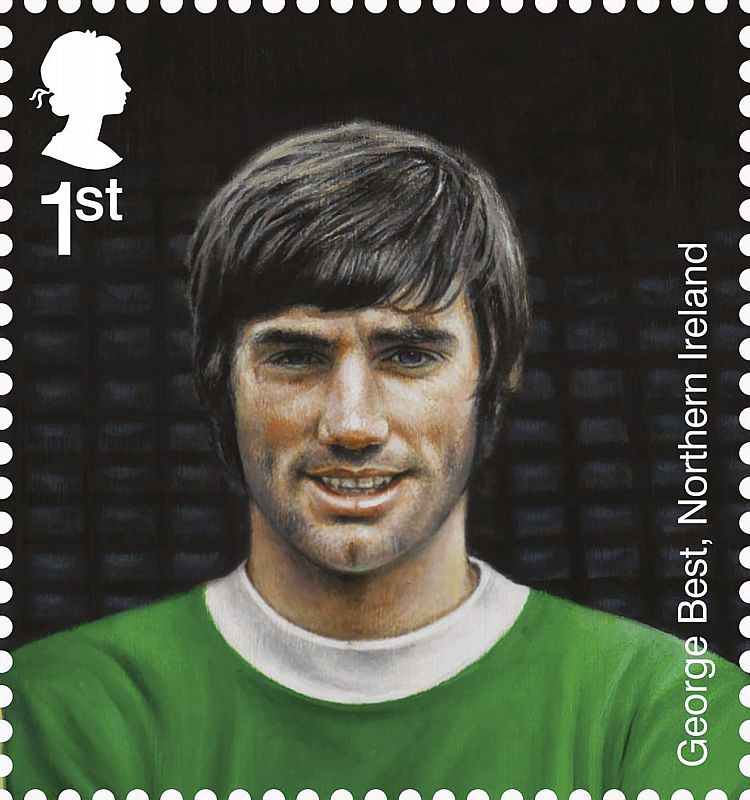 GEORGE BEST EN LOS SELLOS CONMEMORATIVOS DEL 150 ANIVERSARIO DE LA FEDERACIÓN INGLESA DE FÚTBOL