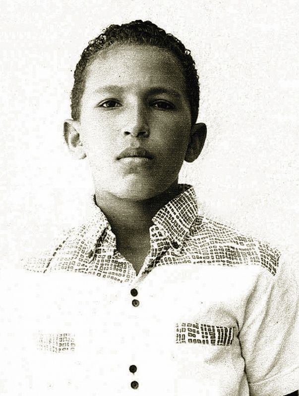 Hugo Chávez en sus años en la escuela de Barinas